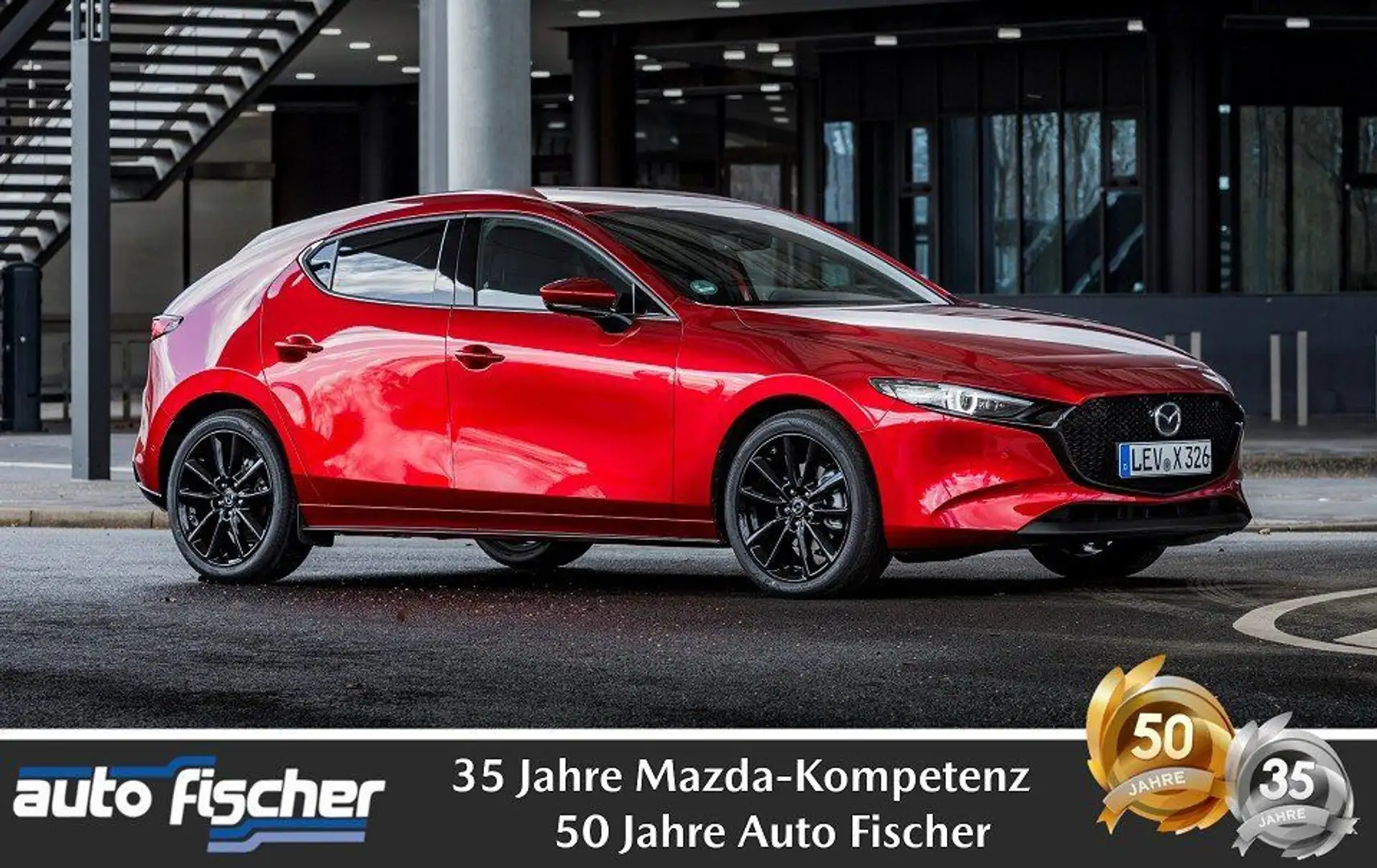 Mazda 3 2.0 (186PS) Autom. Exclusive-Line Sitzheizung Grau - 1