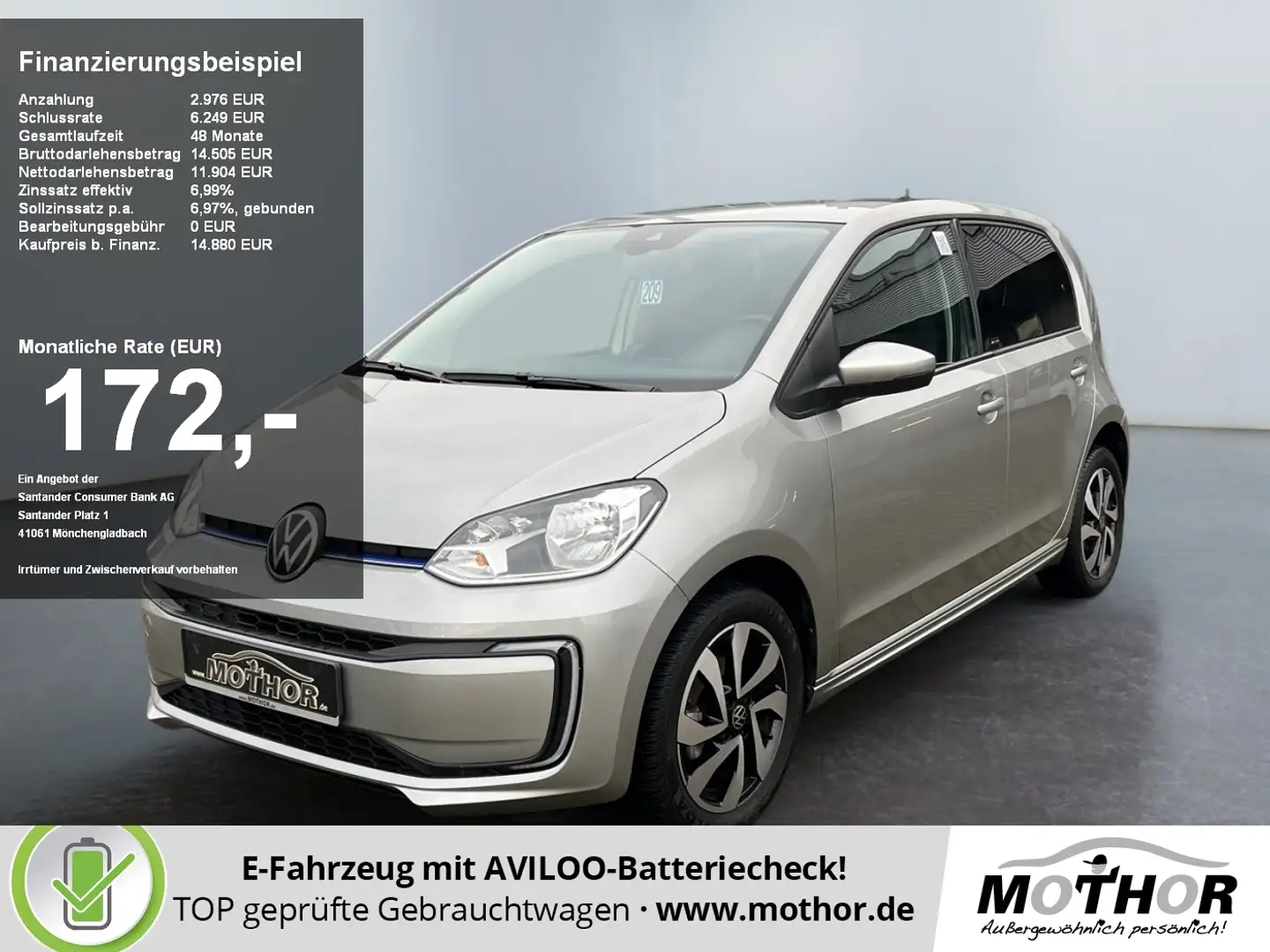 Volkswagen e-up! Active Sitzheizung Bluetooth DAB+ Silber - 1