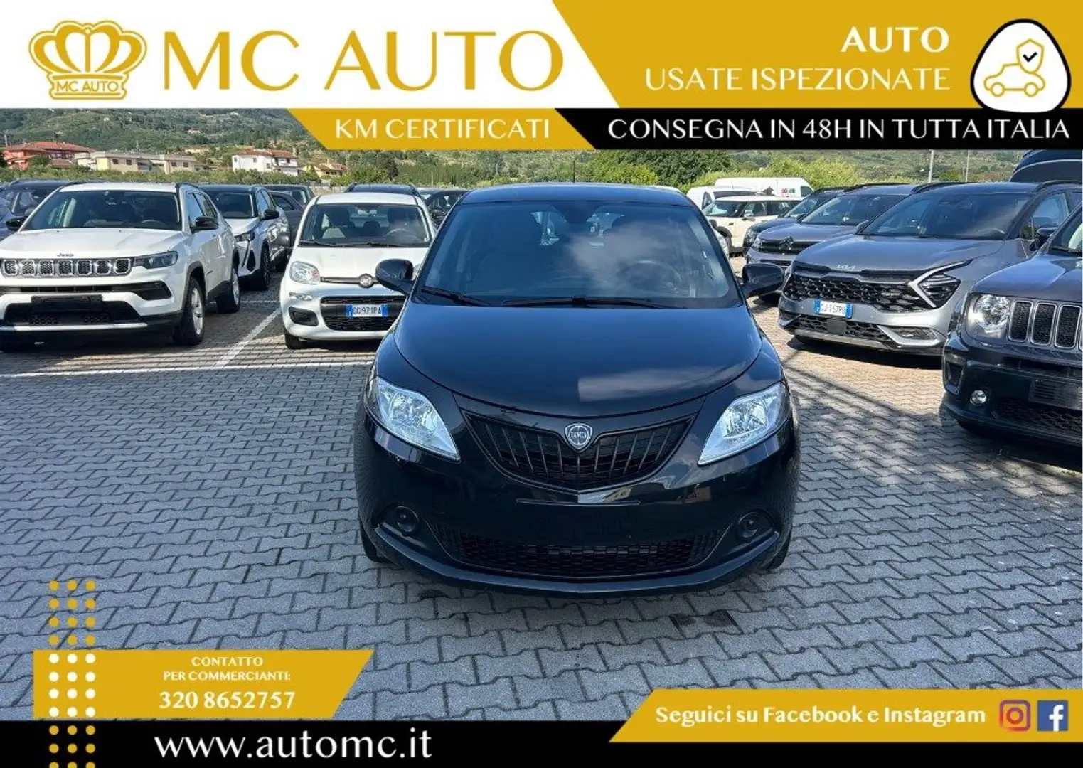 Lancia Ypsilon 1.0 FireFly 5 porte S&S Hybrid Gold PROMO CON FINA Zwart - 2