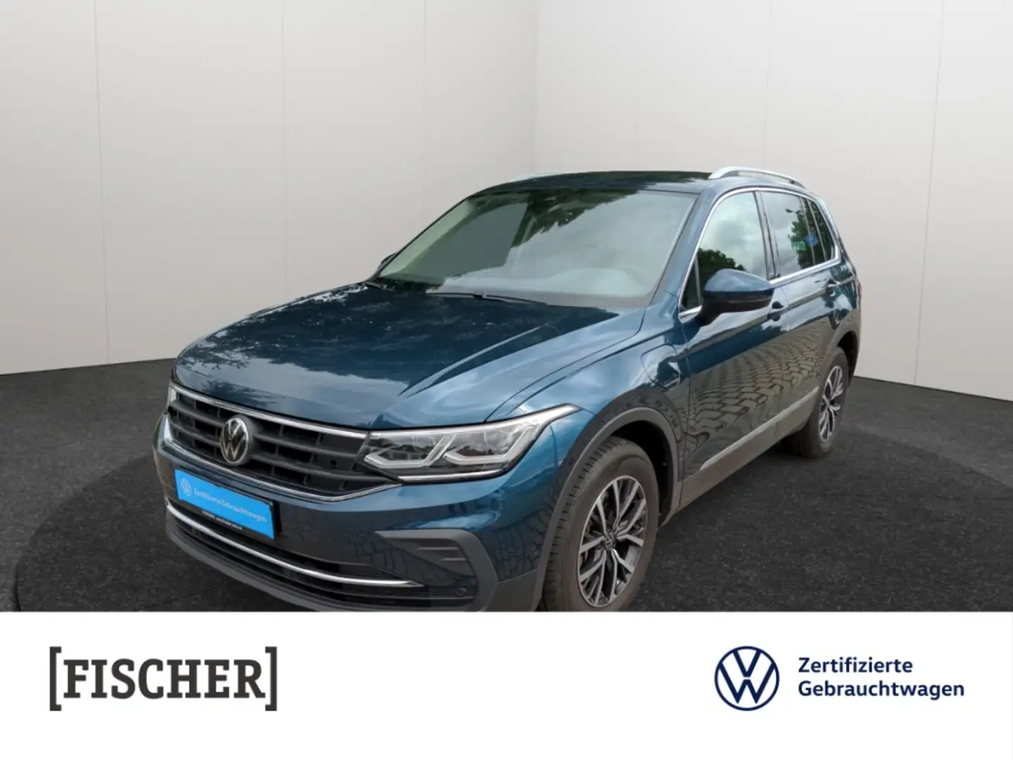 Volkswagen Tiguan 1.4 eHybrid DSG Life Matrix AHK Navi Rear View ACC Blau - 1