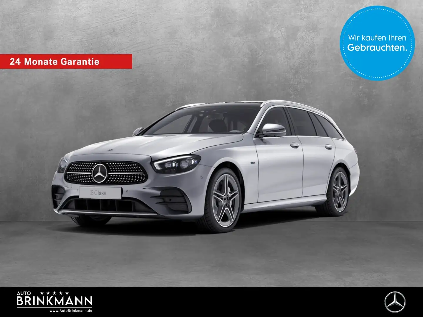 Mercedes-Benz E 300 E 300 de 4MATIC T AMG-LINE/HEAD-UP/PANO/360°KAM Silber - 1