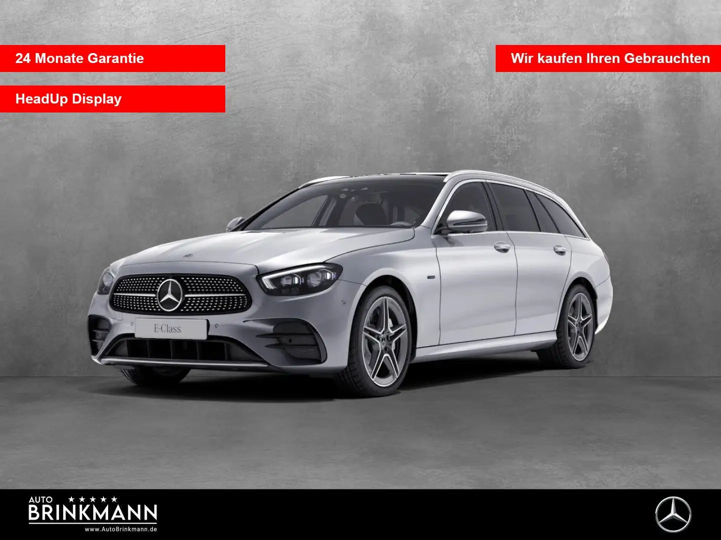 Mercedes-Benz E 300 E 300 de 4MATIC T AMG-LINE/HEAD-UP/PANO/360°KAM Argent - 1