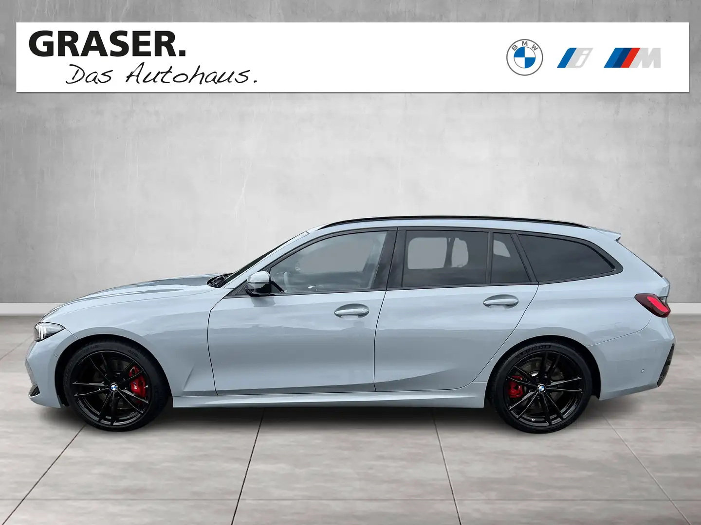 BMW 320 i Touring M Sportpaket Head-Up HK HiFi DAB Grijs - 2