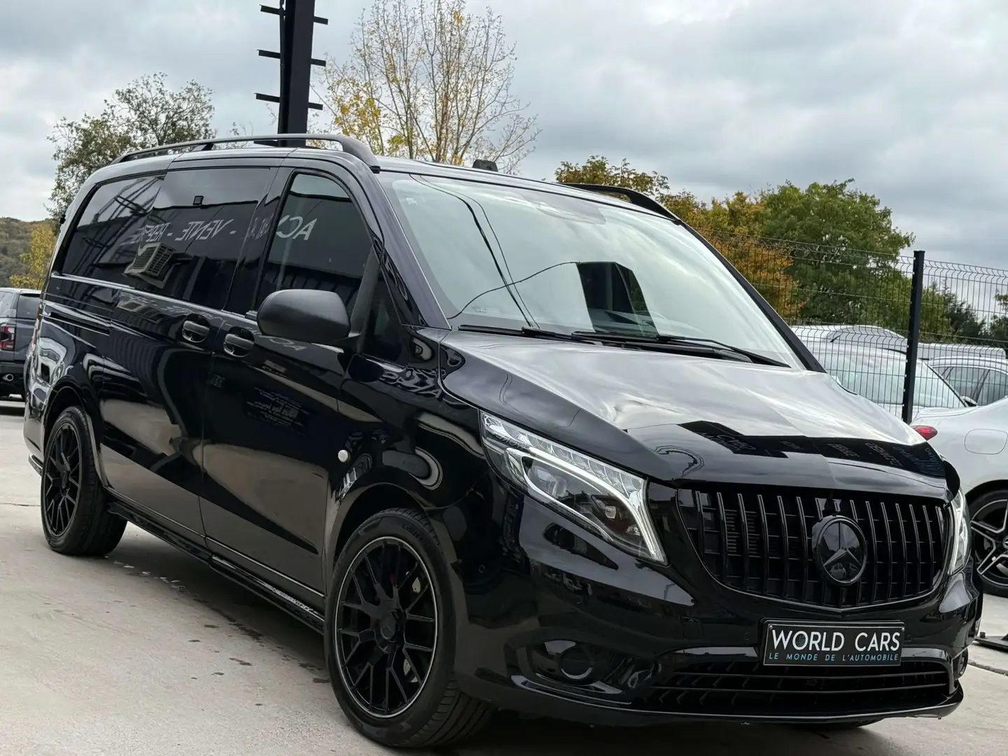 Mercedes-Benz Vito 190CV TVAC*BTWIN CAMERA DOUBLE CAB. GARANTIE Noir - 2
