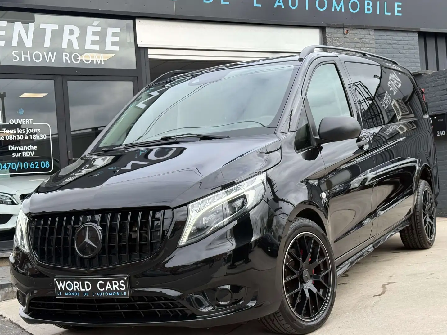 Mercedes-Benz Vito 190CV TVAC*BTWIN CAMERA DOUBLE CAB. GARANTIE Noir - 1
