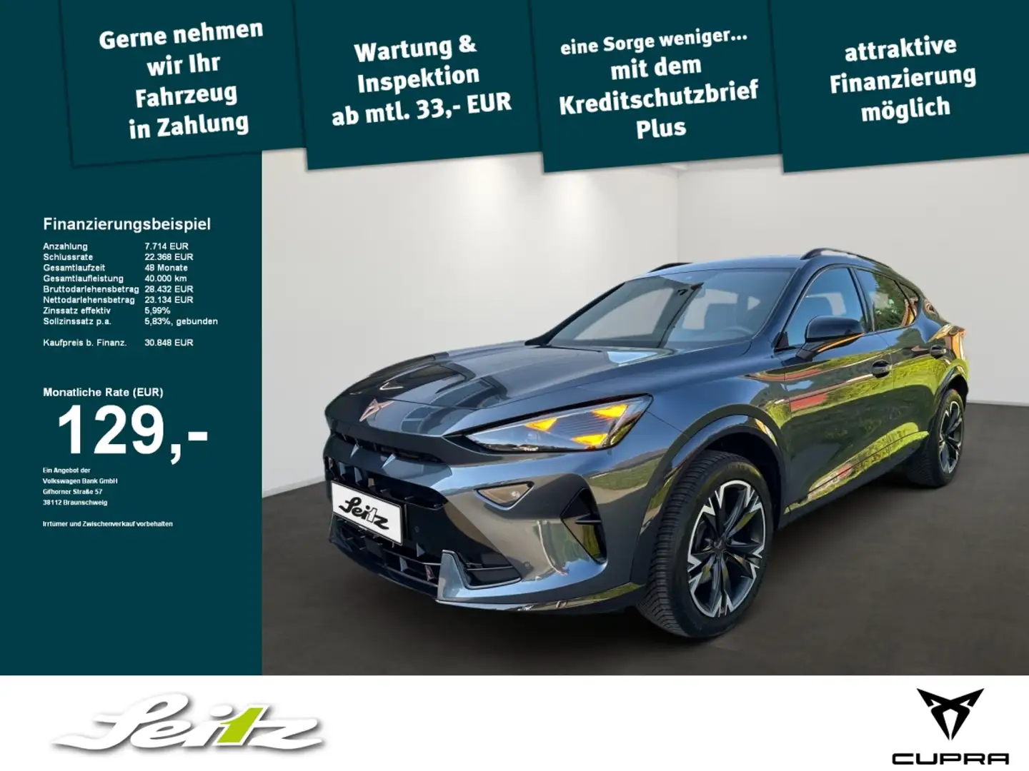 CUPRA Formentor 1.5 eTSI *LED*KAMERA*NAVI*SITZH* Szürke - 1