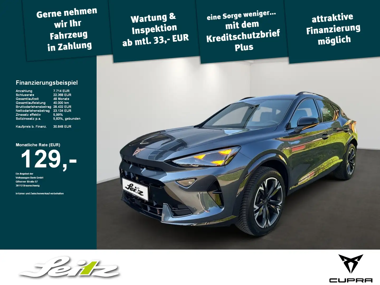 CUPRA Formentor 1.5 eTSI *LED*KAMERA*NAVI*SITZH* Gri - 1