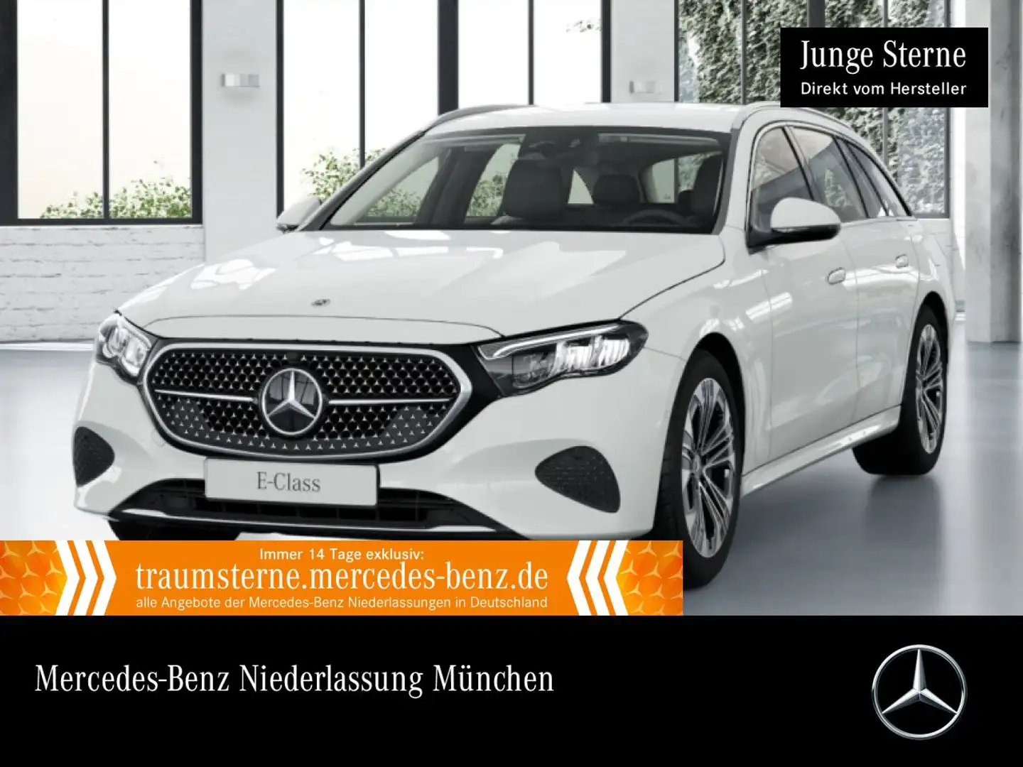 Mercedes-Benz E 300 de T Hybrid Avantgarde Distr. LED Kamera PTS Blanc - 1