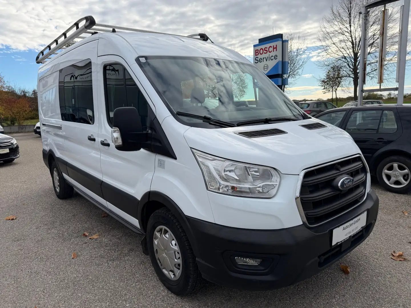 Ford Transit 350 L3H2*6 Sitzer*1 Besitz*MwSt*AHK*Pickerl NEU Weiß - 2