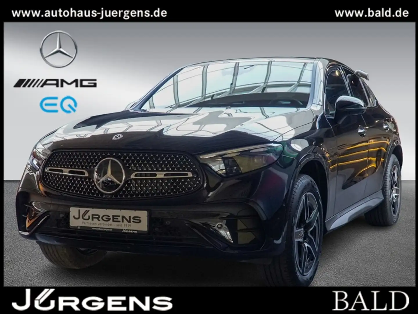 Mercedes-Benz GLC 400 e 4M Coupé AMG-Sport/Pano/Burm3D/Distr Czarny - 1