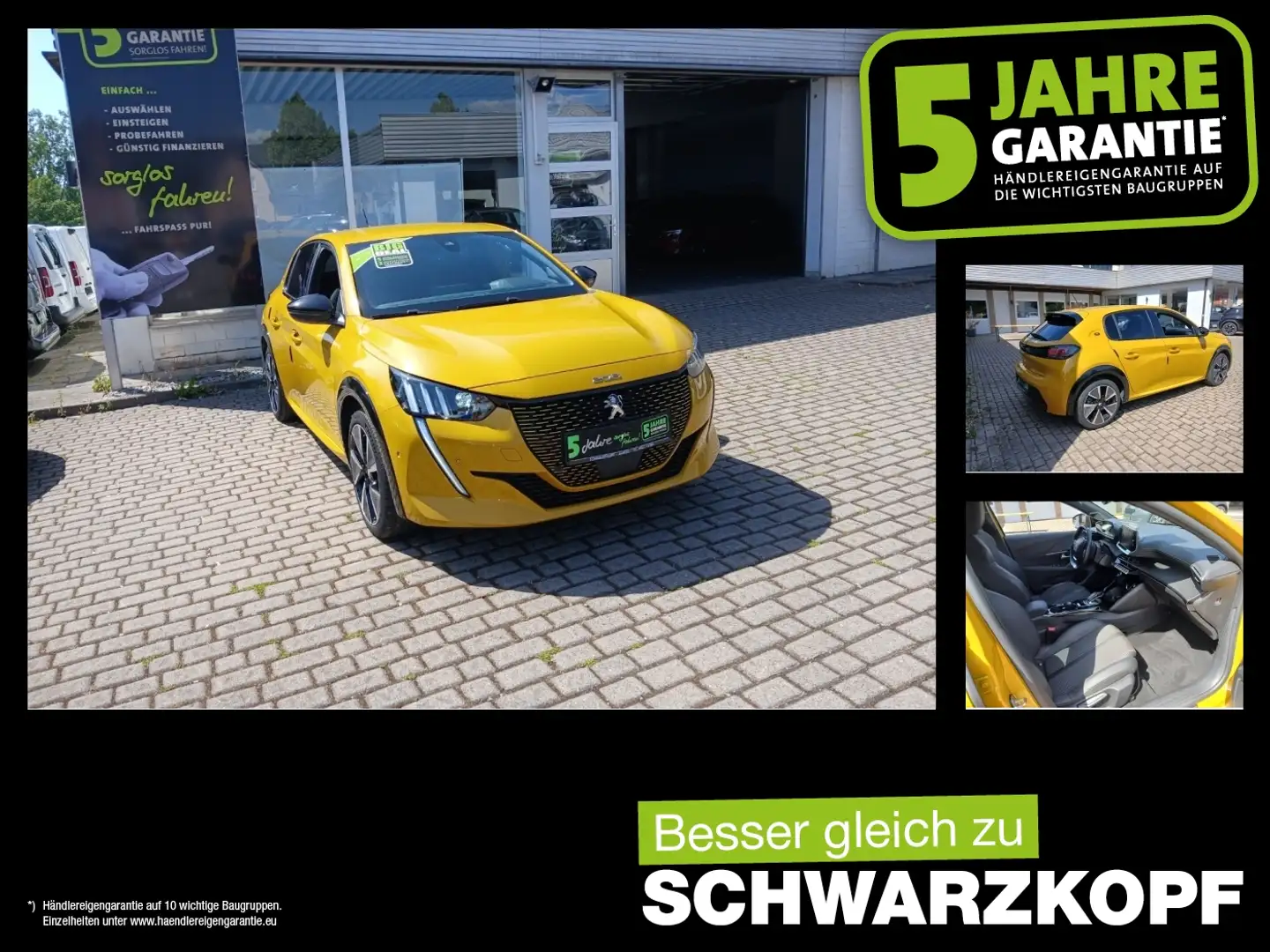 Peugeot e-208 208-e Jaune - 1