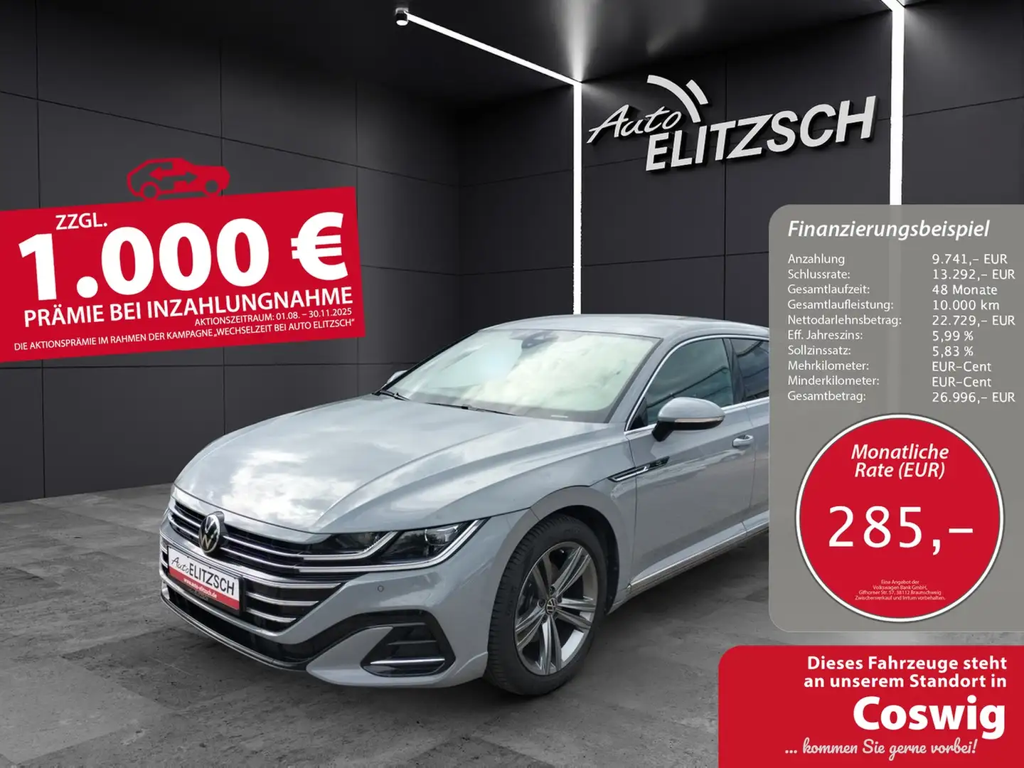 Volkswagen Arteon SB R-Line Business TDI DSG LED ACC SHZ PDC Navi... Grau - 1
