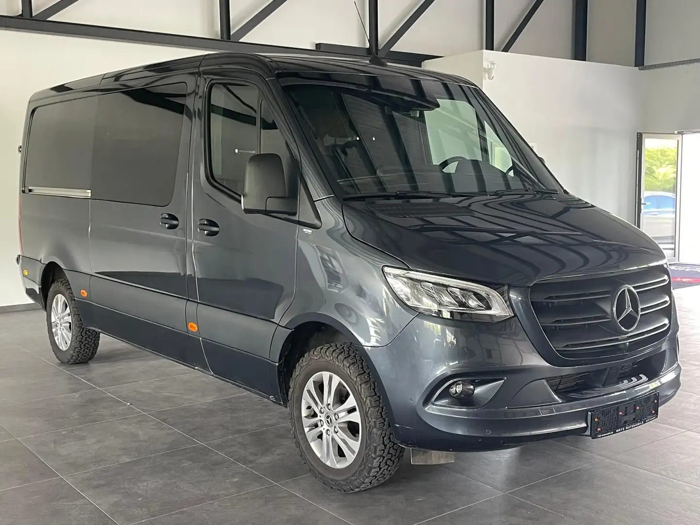 Mercedes-Benz Sprinter 319 CDI L2 "VOLL" HP-LED+ST.HZ+360°+TOT Gris - 1