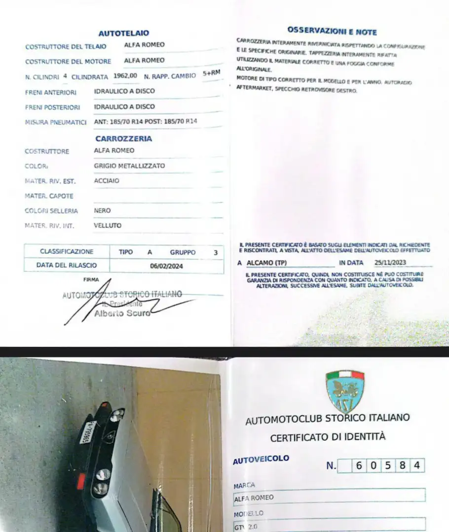 Alfa Romeo GTV 2.0 Gris - 1