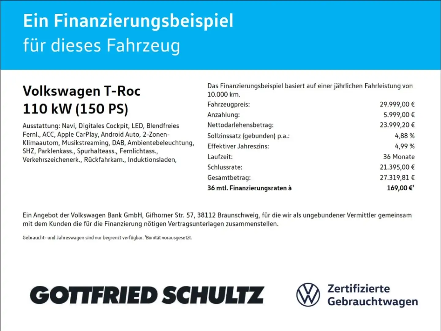 Volkswagen T-Roc LIFE TSI DSG KAMERA LED APP SITZHZG EPH Schwarz - 2