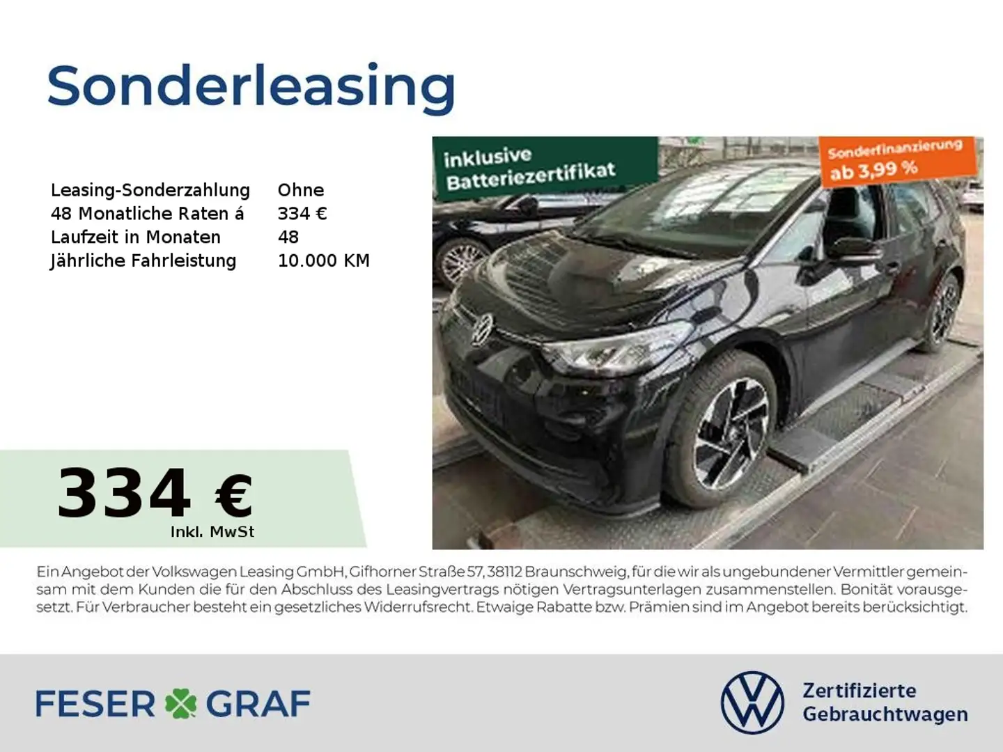 Volkswagen ID.3 Pro Navi Kamera LED CCS SiHz LM Negro - 1