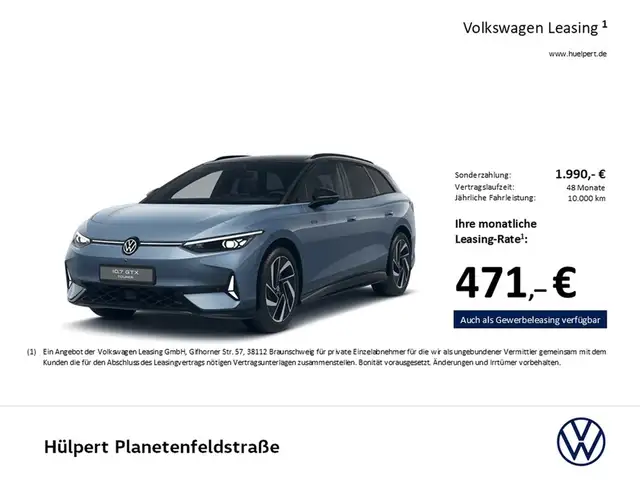 Volkswagen ID.7 Tourer GTX 4X4 WÄRMEPUMPE PANO AHK 360°CAM