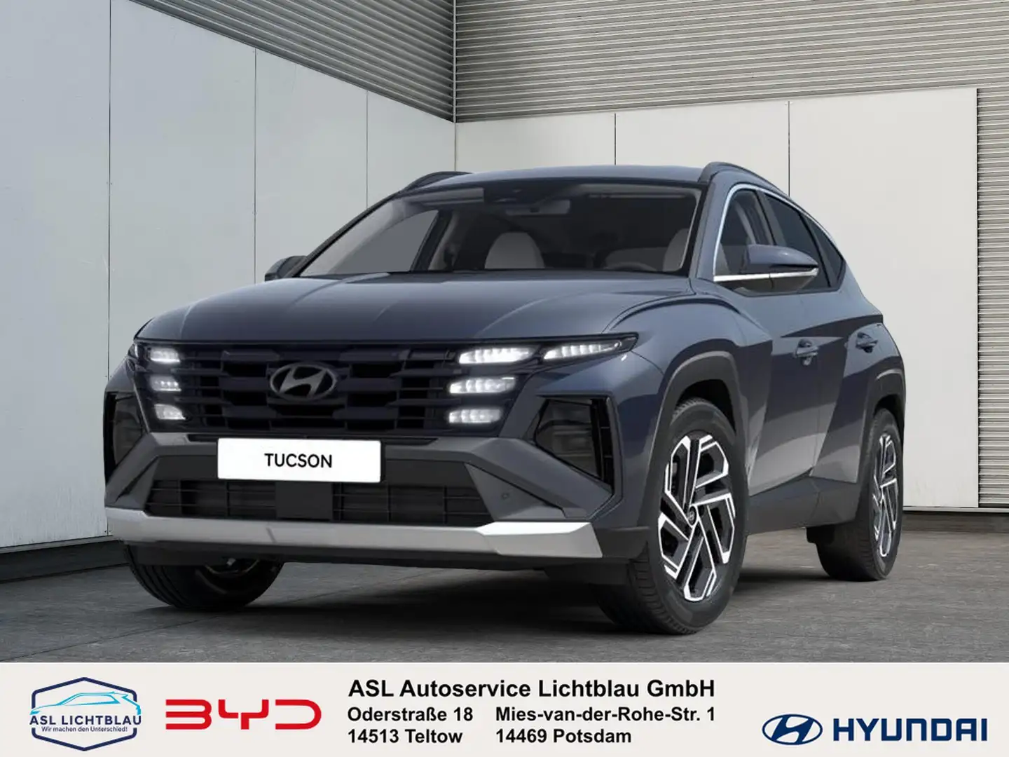 Hyundai TUCSON FL 1.6 T-GDI 48V 7-DCT 2WD PRIME 1.6 Blau - 1
