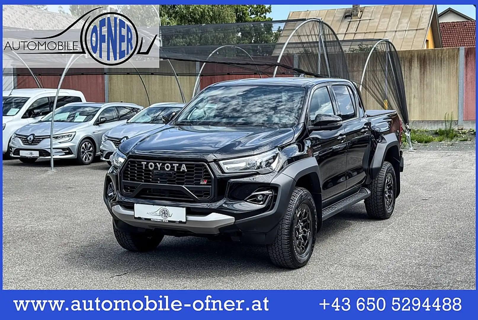 Toyota Hilux DK GR Sport 4WD 2,8 D-4D Aut. LED PDC 360°Kamer... Schwarz - 1