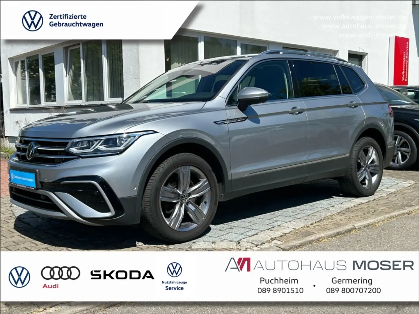 Volkswagen Tiguan Allspace Eleg. 2.0TDI 4M DSG Pano*360*HUD!!! Silber - 1