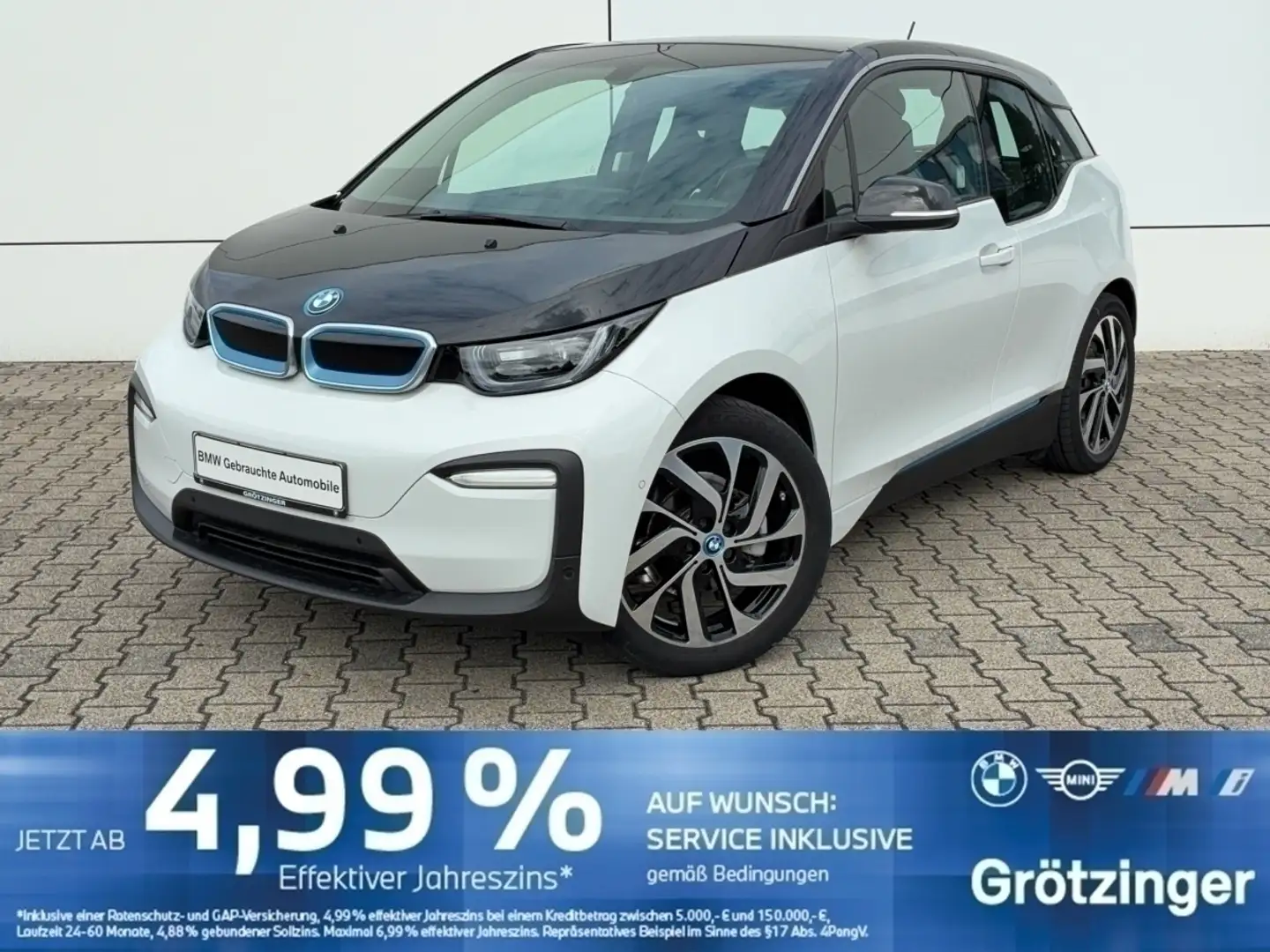 BMW i3 120Ah Navi+PDC+Tempomat+RFK+Klima+Wärmepumpe Weiß - 1