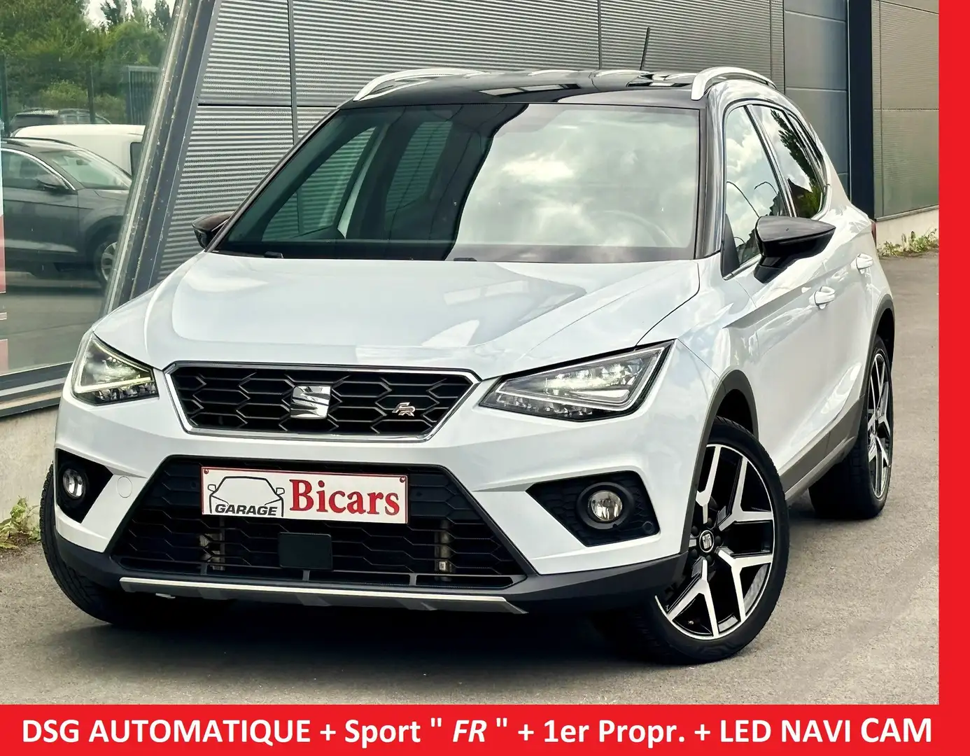 SEAT Arona 1.0Tsi *FR 🧨 DSG-AUTOMATIQUE/LED NAVI SPORT CAM Blanc - 1