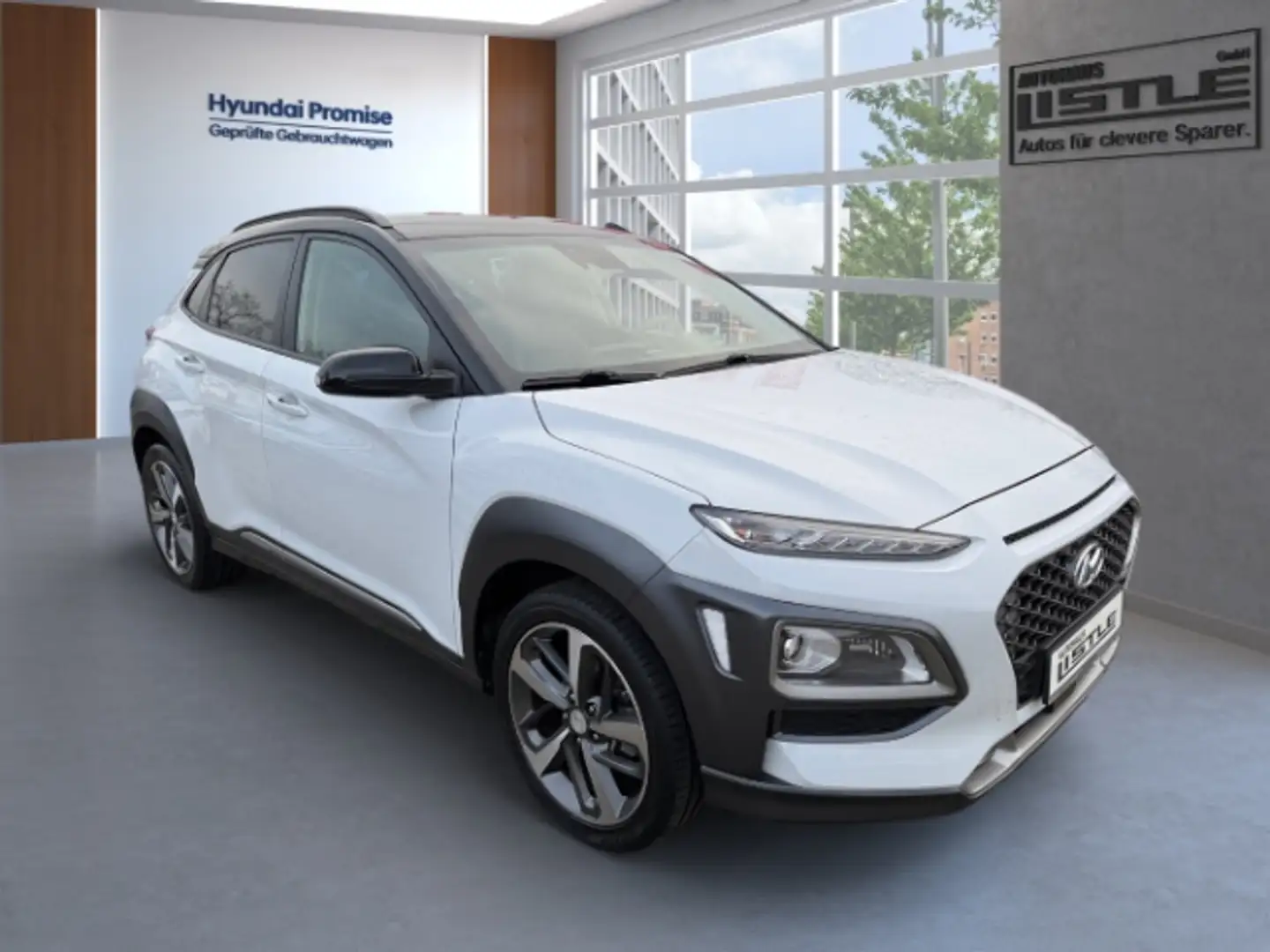 Hyundai KONA Premium 2WD 1.0 T-GDI +KLIMA+LEDER+RFK+PDC+CARPLAY Bianco - 2