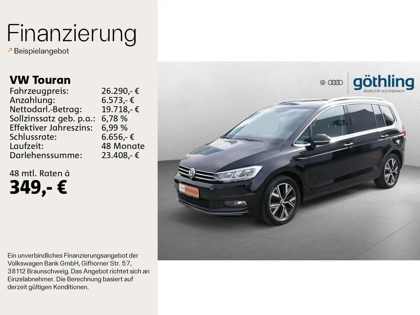 Volkswagen Touran Highline 2.0TDI 110kW*DSG*LED*NAVI*KAMERA Noir - 2