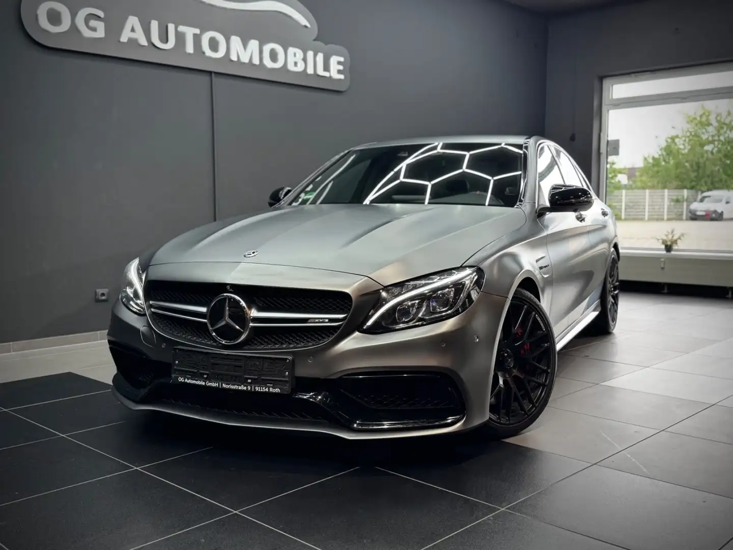 Mercedes-Benz C 63 AMG C 63 S AMG*360*PAGA*MEMORY*DESIGNO*DISTRONIC*TOP Gris - 1
