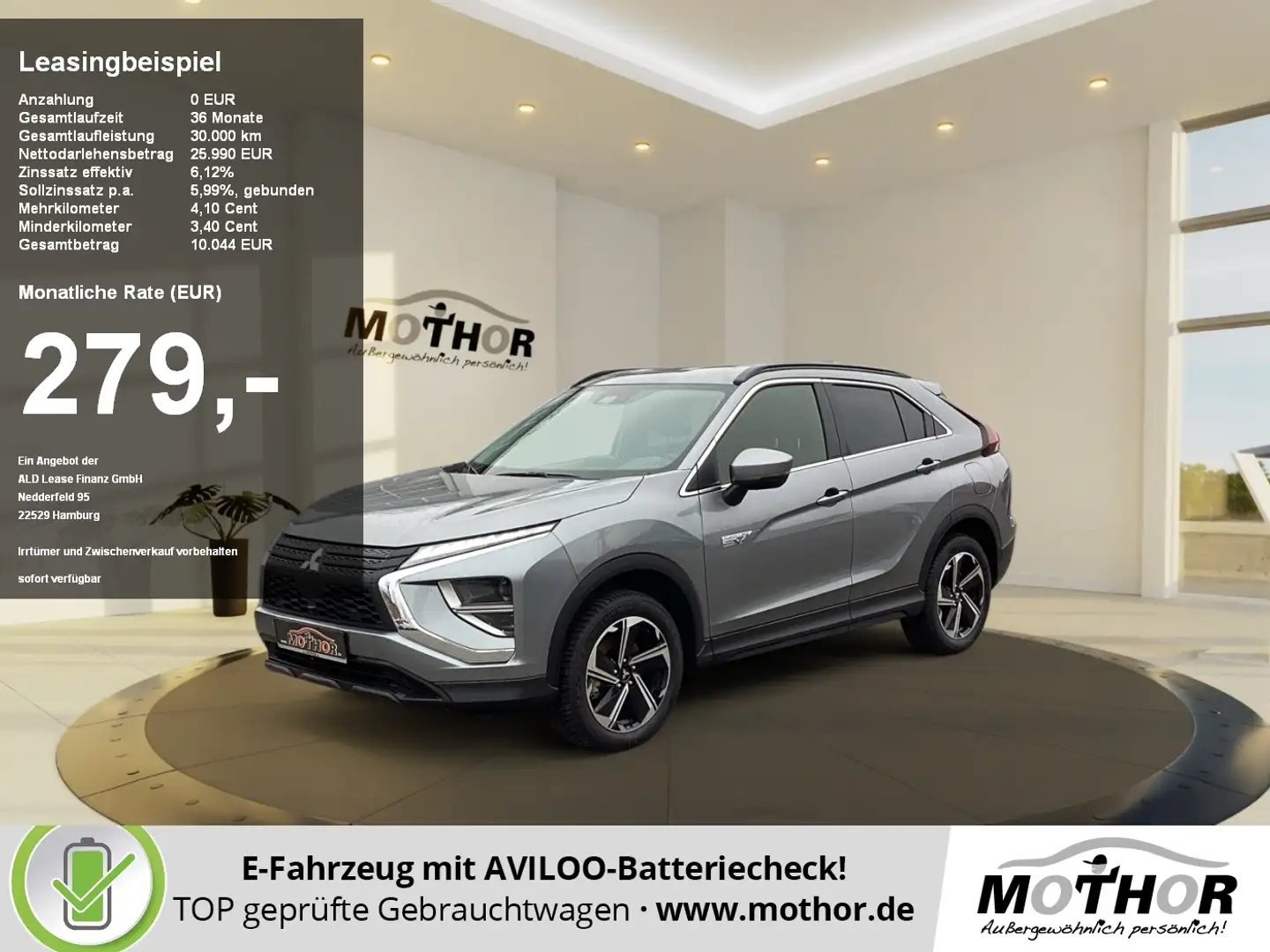 Mitsubishi Eclipse Cross Basis 2.4 PHEV Automatik TEMP SHZ Gris - 1