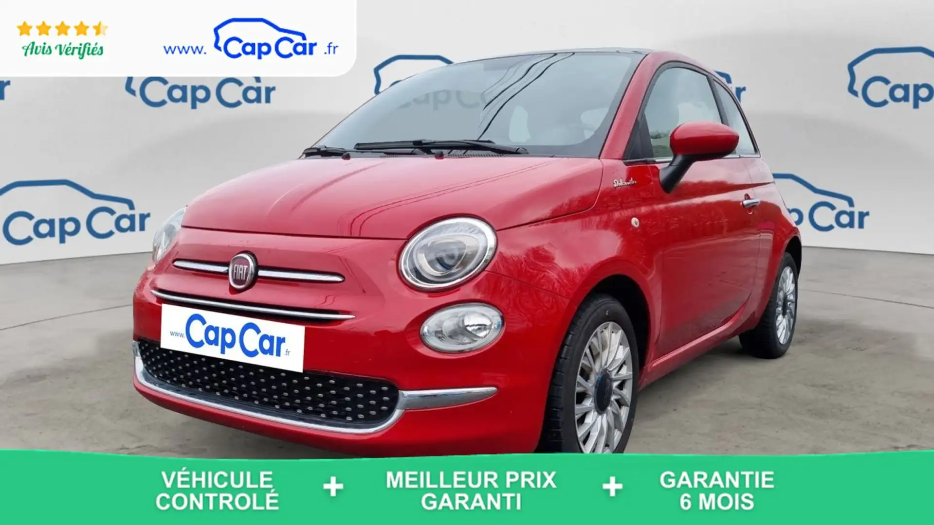 Fiat 500 1.2 69 Dolcevita Rouge - 1