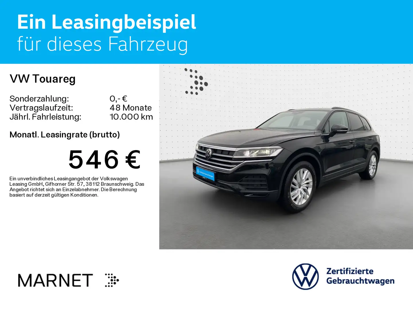 Volkswagen Touareg 3.0 V6 TDI 4Motion Navi*AHK*Luftf.*Leder Schwarz - 2