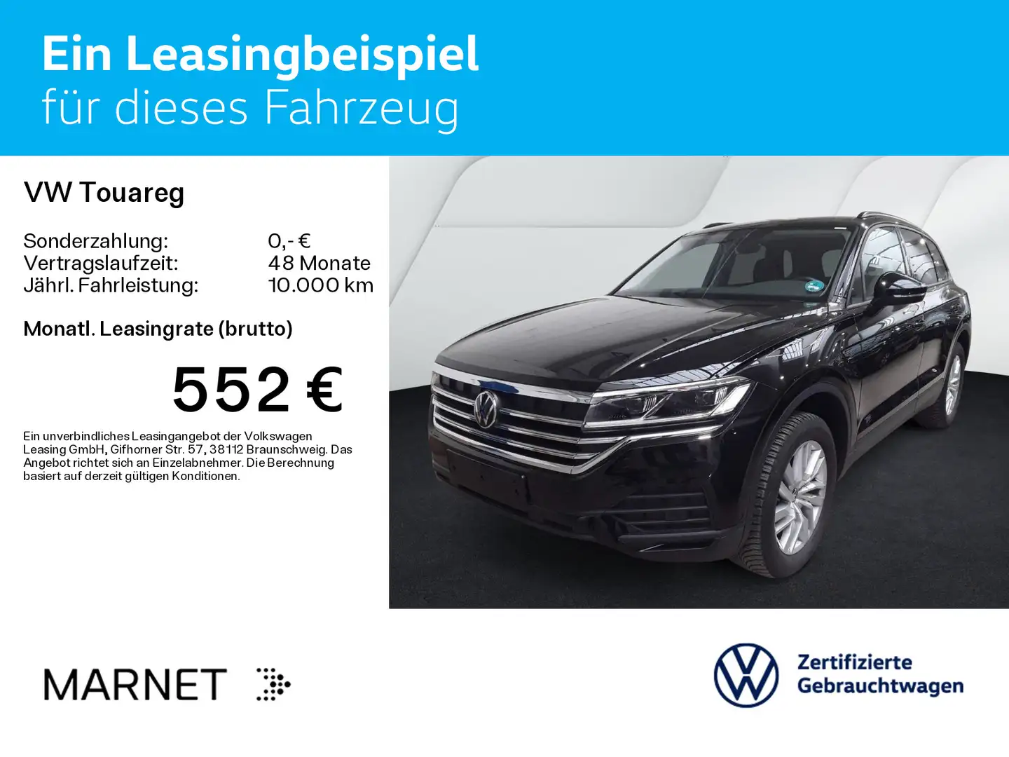 Volkswagen Touareg 3.0 V6 TDI 4Motion Navi*AHK*Luftf.*Leder Czarny - 2