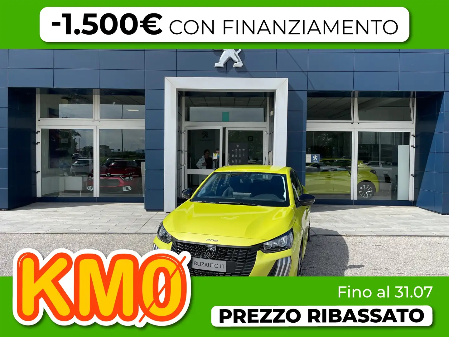 Peugeot 208 1.2 puretech style s&s 100cv Giallo - 1