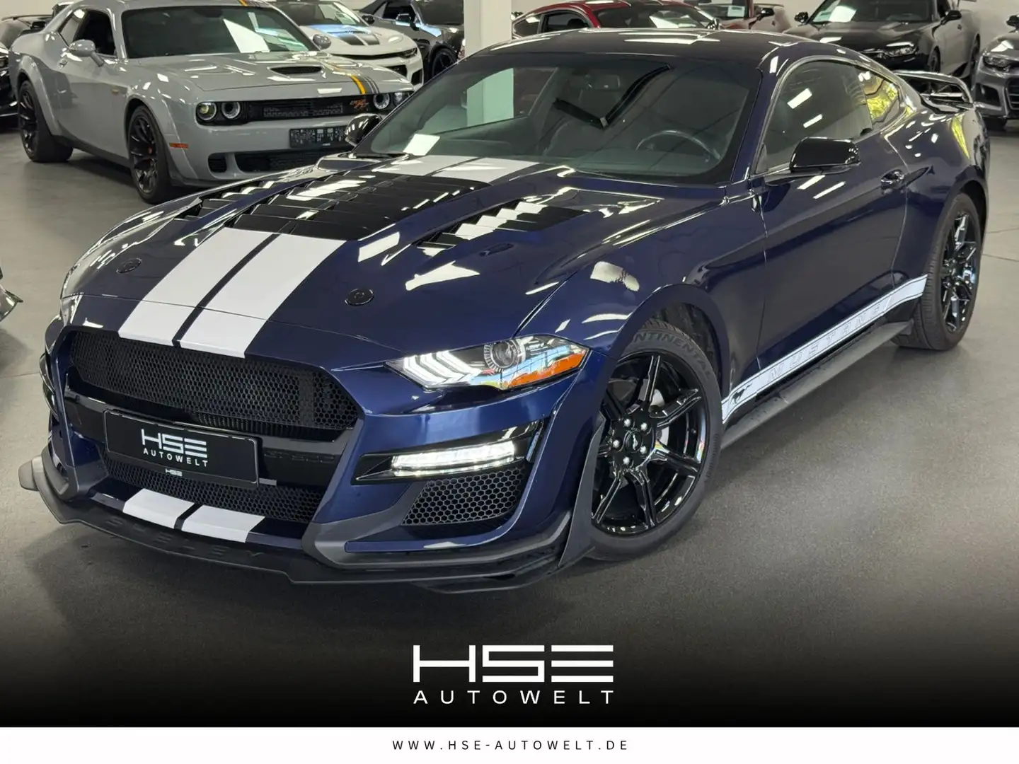 Ford Mustang 2,3l EcoBoost *GT500 KIT / LEDER / AUT* Blau - 1