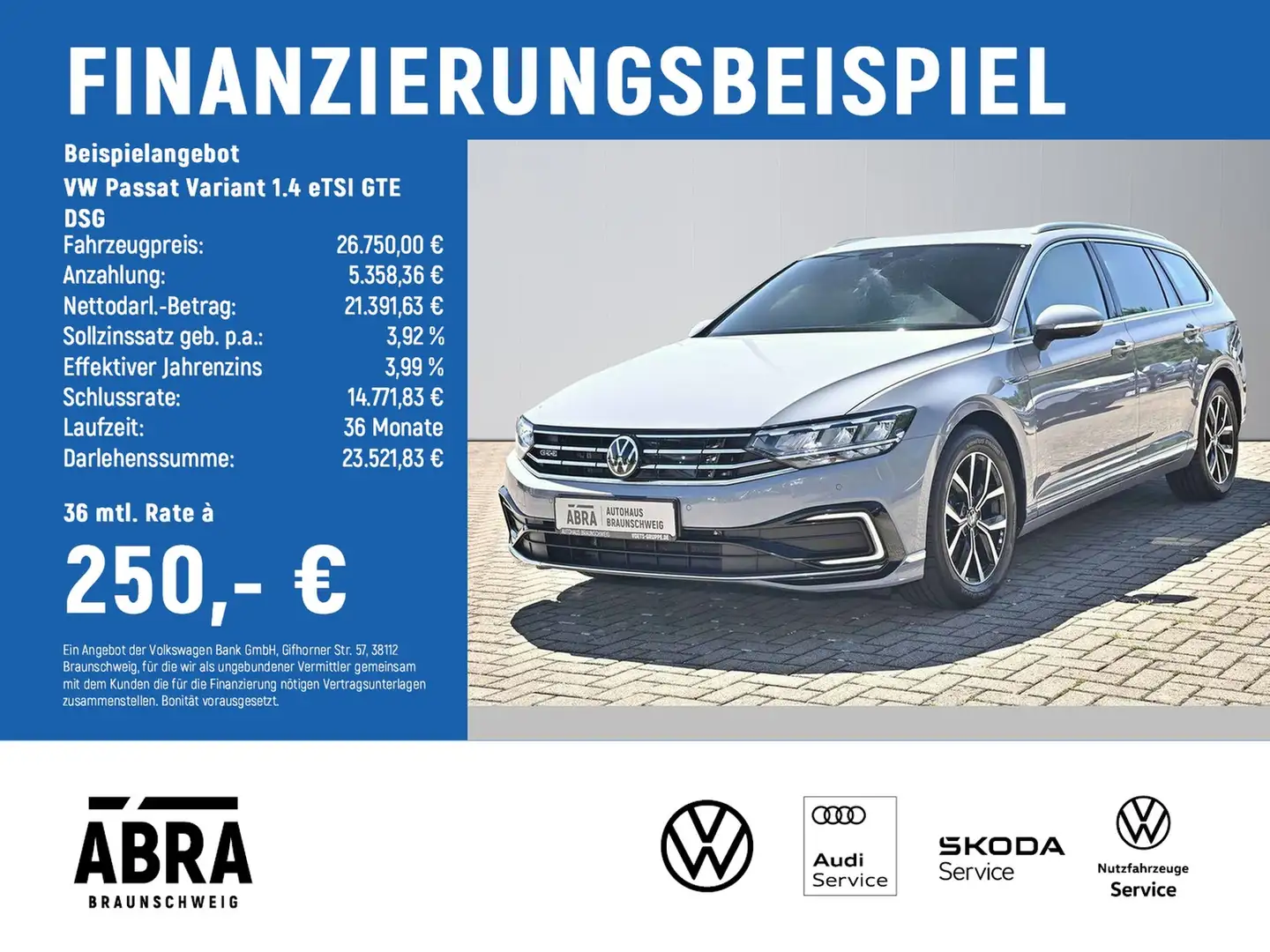 Volkswagen Passat Variant 1.4 eTSI GTE DSG LED+CAM+NAVI+ACC Grau - 2
