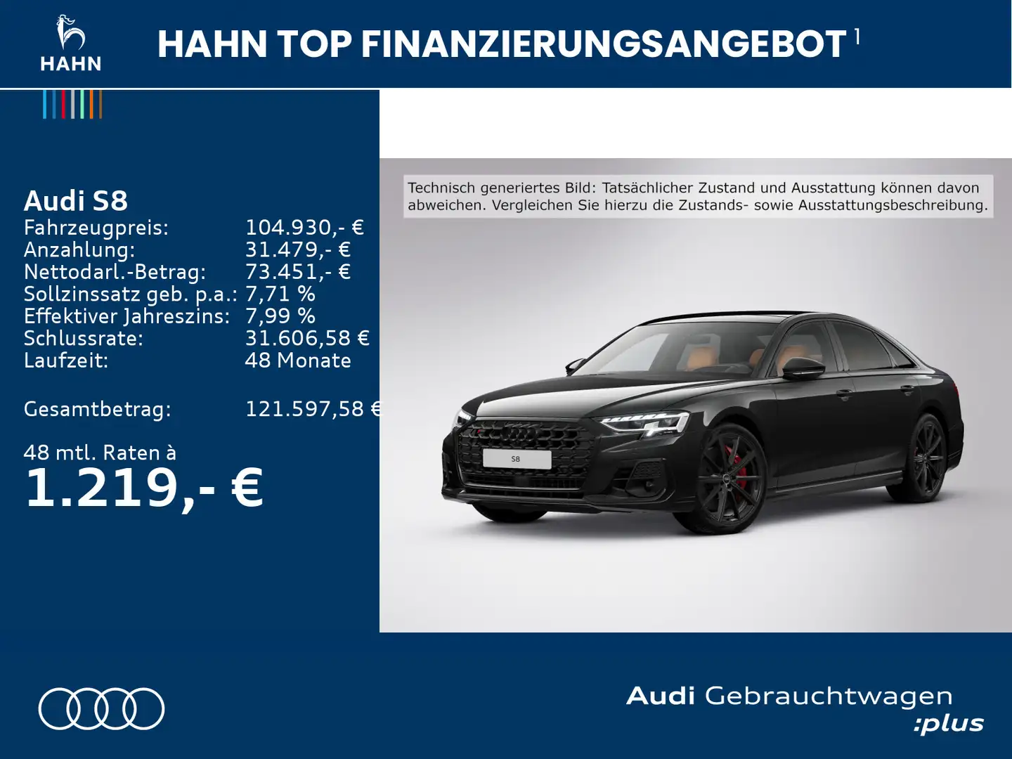 Audi S8 TFSI quattro AHK HUD Leder Pano ACC °360 Stan Schwarz - 2