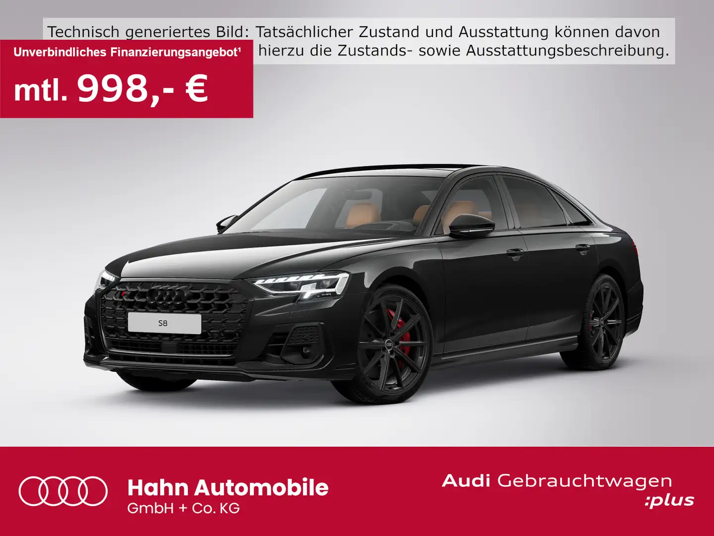 Audi S8 TFSI quattro AHK HUD Leder Pano ACC °360 Stan Schwarz - 1