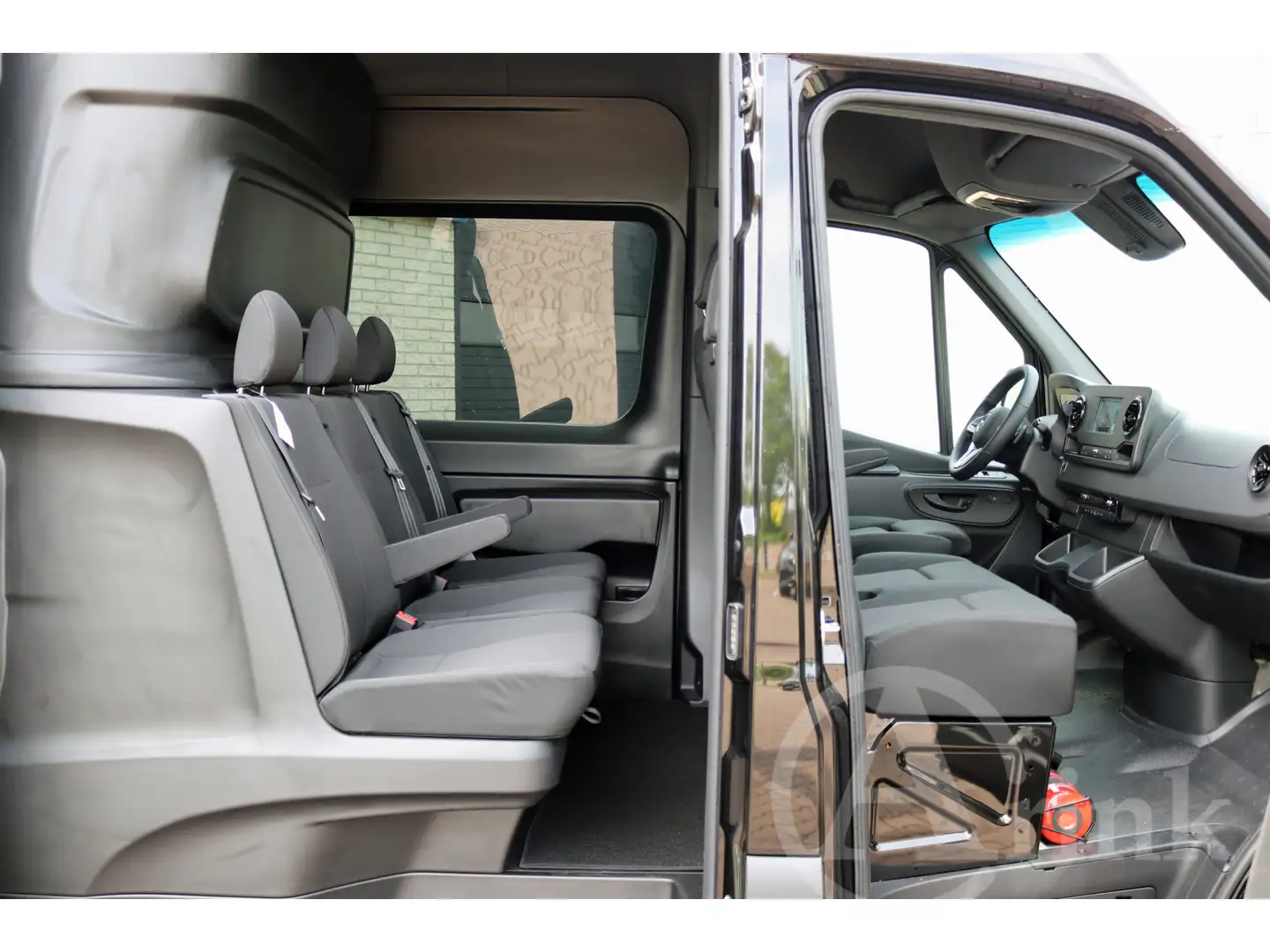 Mercedes-Benz Sprinter 319 CDI L2H2 BPM vrij 9G-TRONIC DUBBELCABINE LED M Zwart - 2