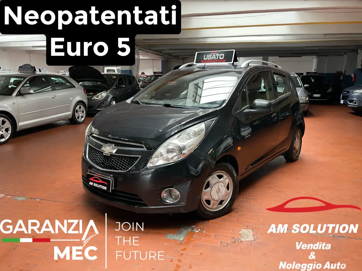 Chevrolet Spark Spark 1.0 Neopatentati Euro 5 Nero - 1