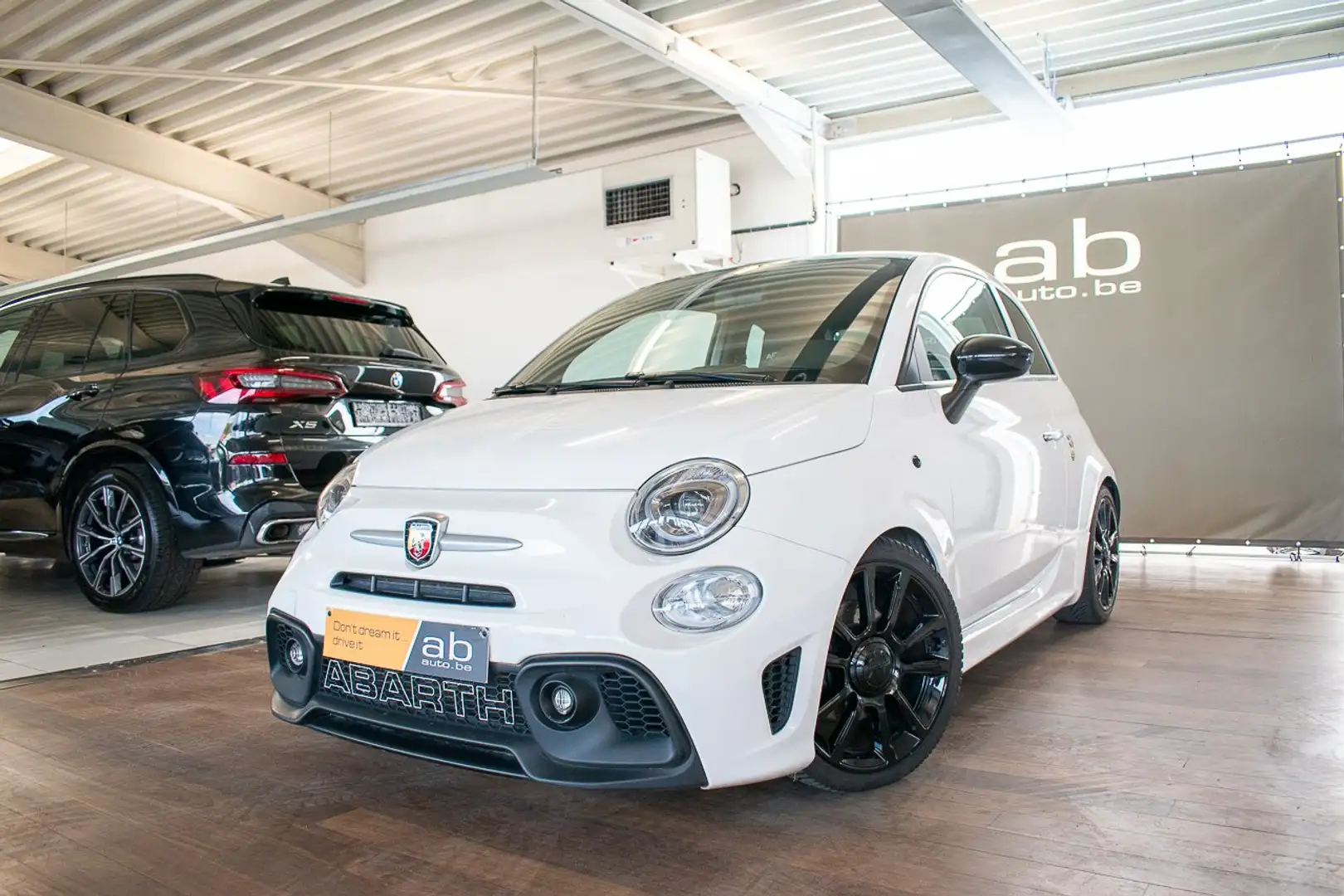 Abarth 595 Turismo NAV, BLUETOOTH, APPLE/ANDROID, AIRCO, LED, PDC Blanc - 1