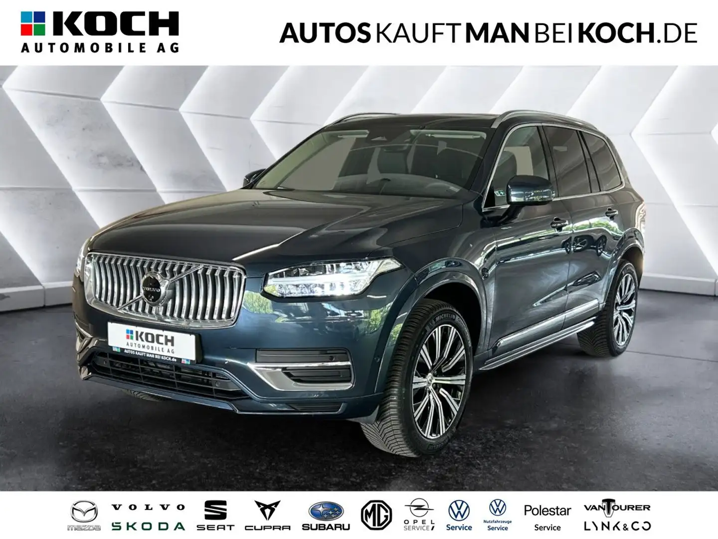 Volvo XC90 B5 D AWD Plus Bright PANO AHK STDH ACC BLIS Blau - 1