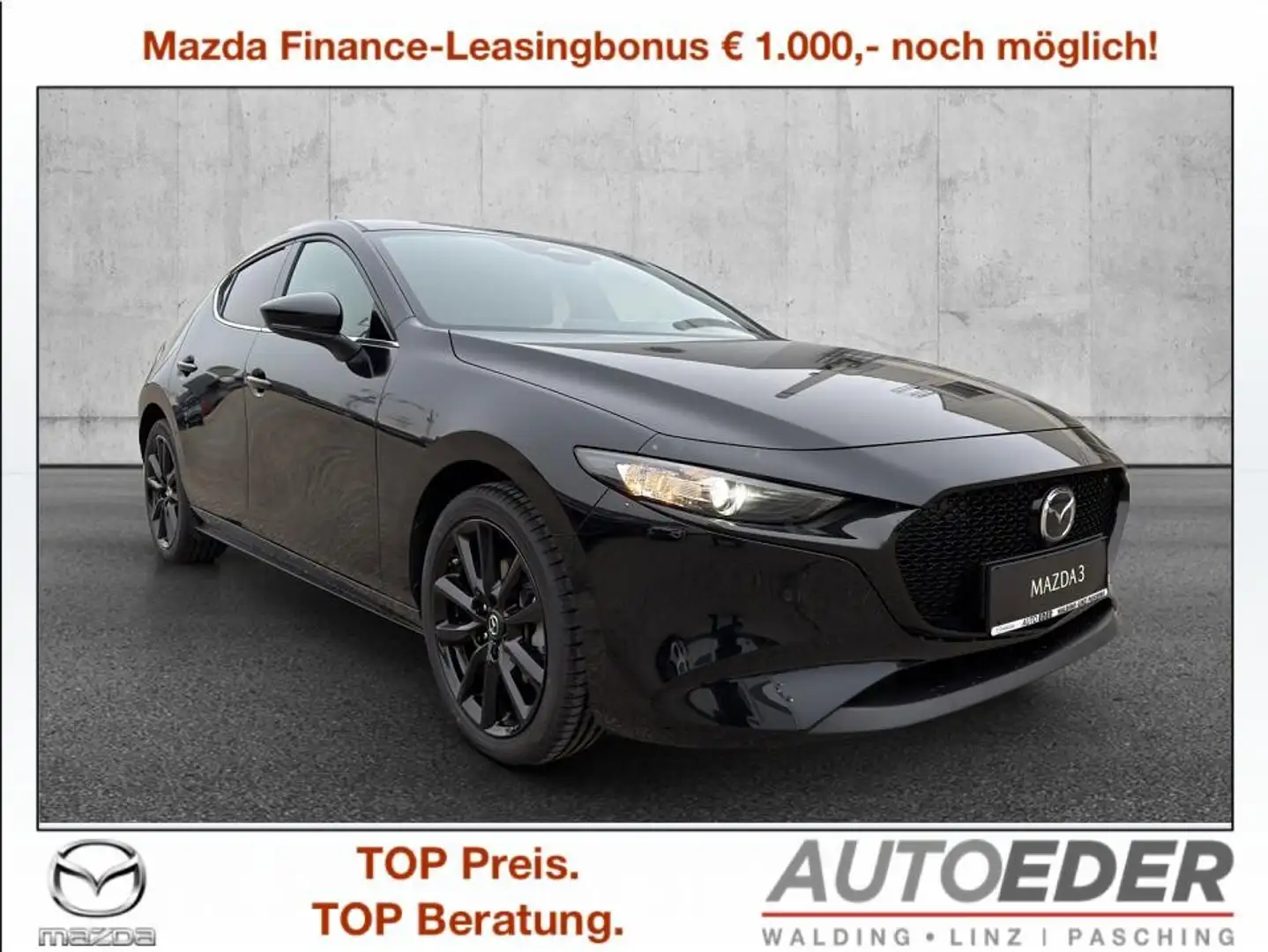 Mazda 3 Mazda3 e-Skyactiv-G140 Nagisa Schwarz - 1