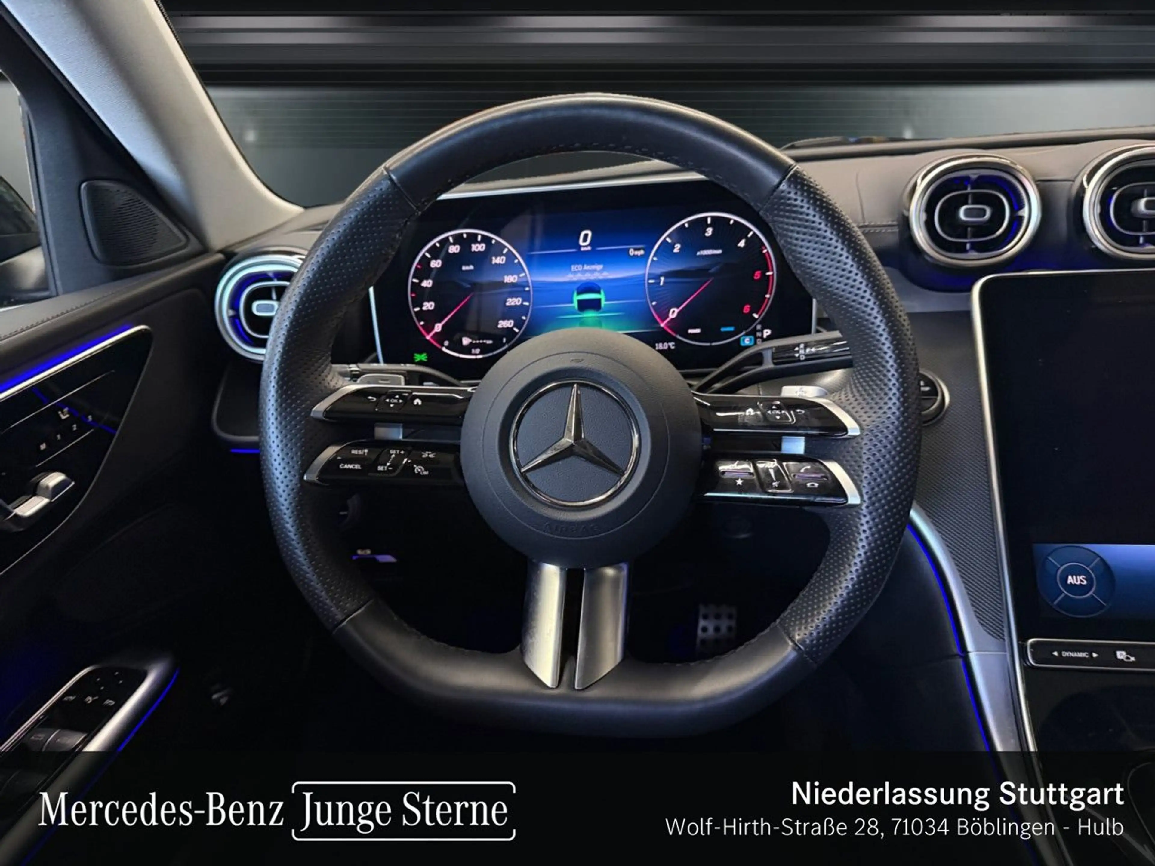 Mercedes-Benz C 220 d AMG+NIGHT+PANO+AHK+LED+KAMERA+TOTW+KEYLESS — photo 14