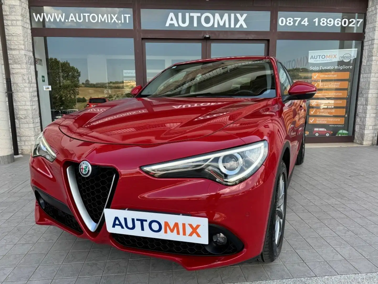 Alfa Romeo Stelvio 2.2 T Business Rwd 190cv Auto Rouge - 1