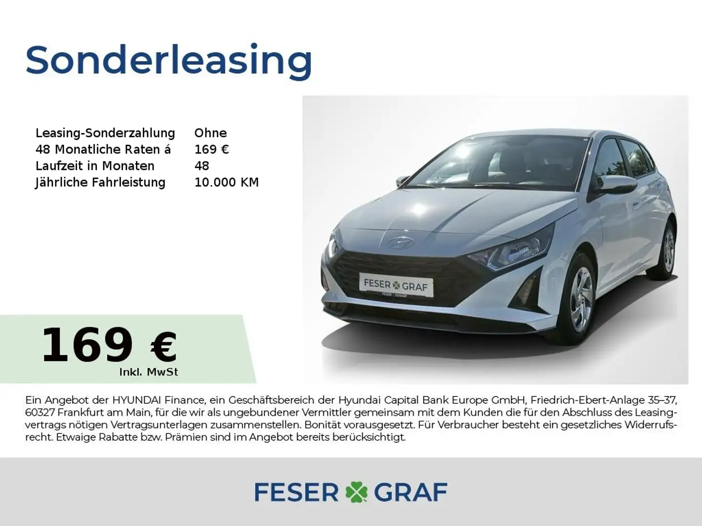 Hyundai i20 SELECT KLIMA NAVI KAMERA CARPLAY Weiß - 1