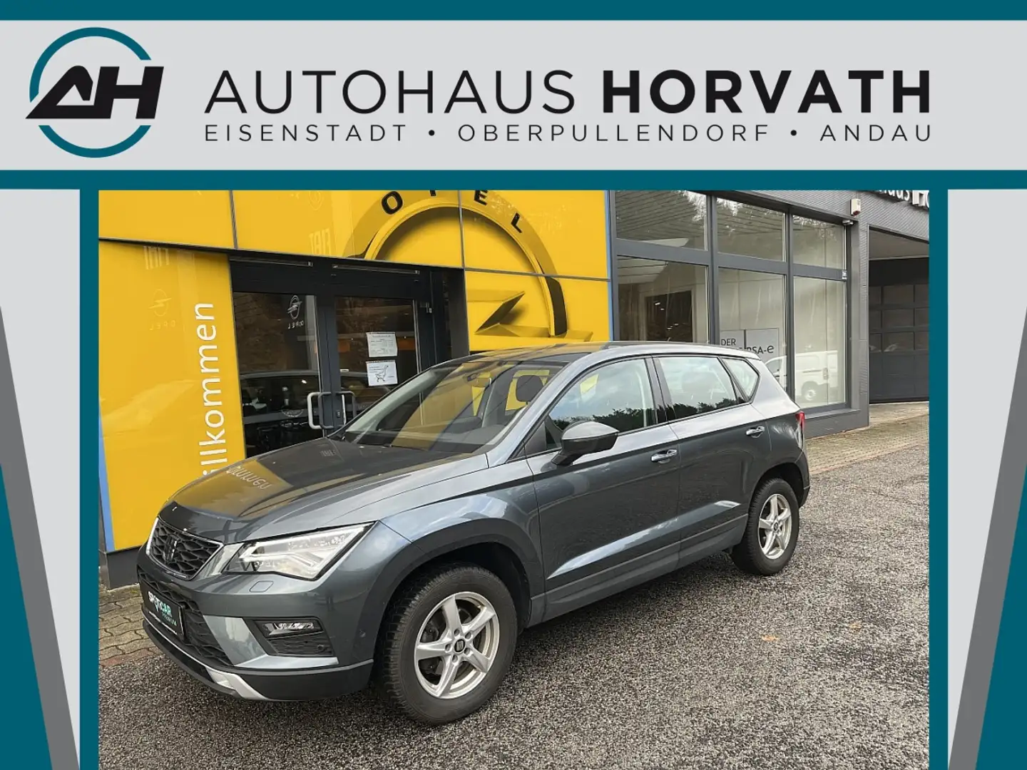 SEAT Ateca 1,5 Style ACT TSI DSG!ACC,NAVI,AHV!TOP! Grau - 1