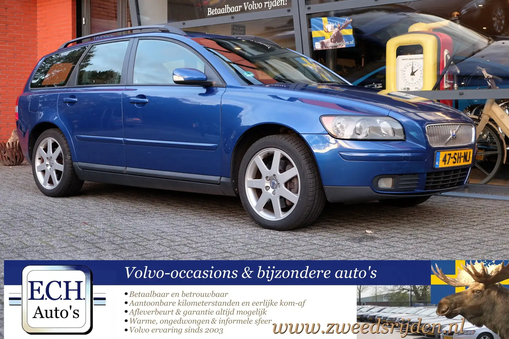 Volvo V50 2.5 T5 AWD Momentum, Schuifdak, 17inch Blu/Azzurro - 1