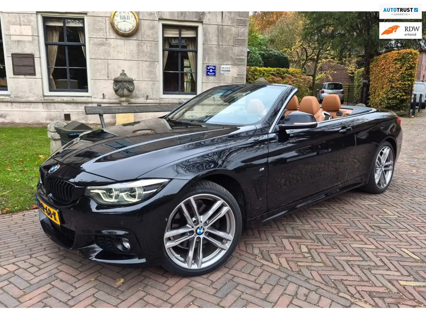 BMW 430 4-serie Cabrio 430i xDrive/M-SPORT/FULL OPTIONS/73 Zwart - 1