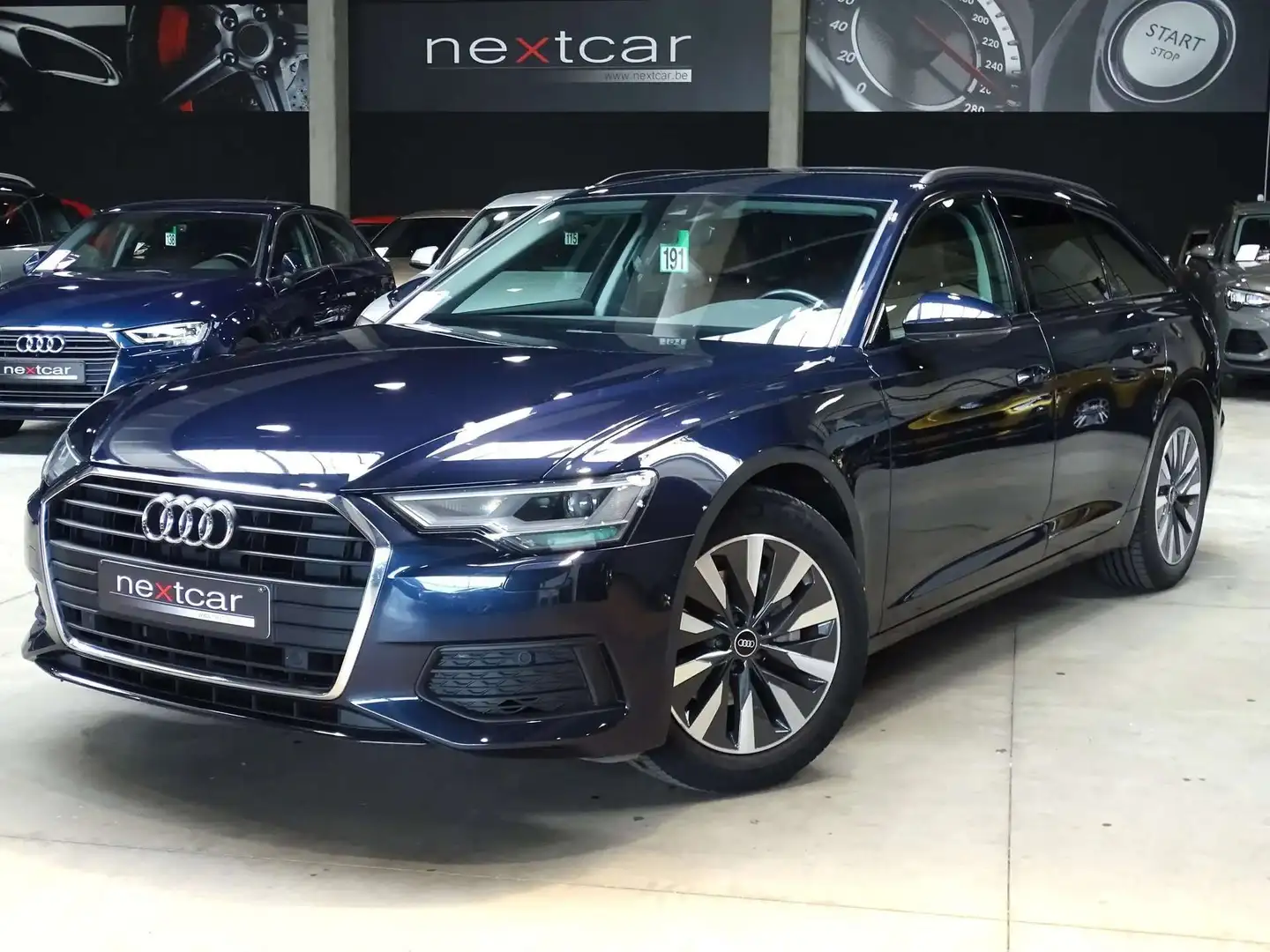 Audi A6 35TDi Avant STronic CUIR-LED-NAVI-ATTELAGE-PARKING Bleu - 1